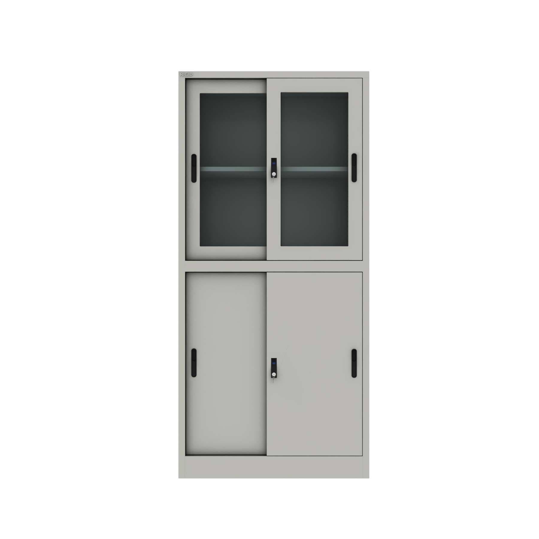 Steel Four Sliding Door Metal Filing Cabinet with 2 Glass Door ...